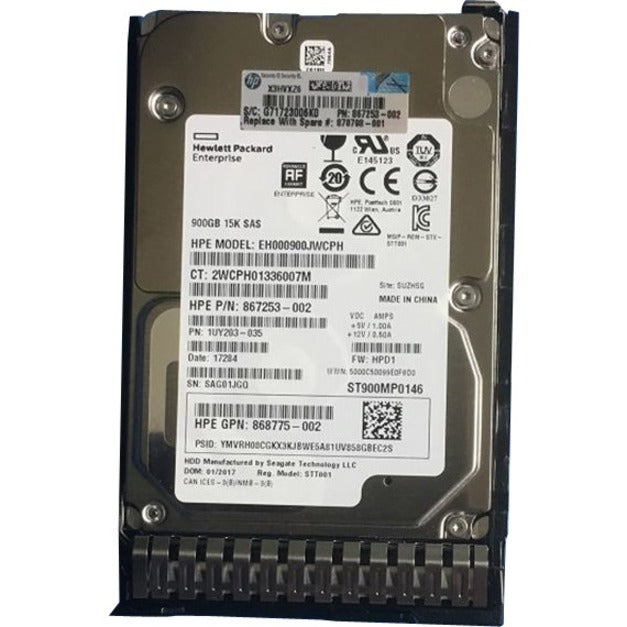HPE 900 GB Hard Drive - 2.5" Internal - SAS (12Gb/s SAS) 870798-001