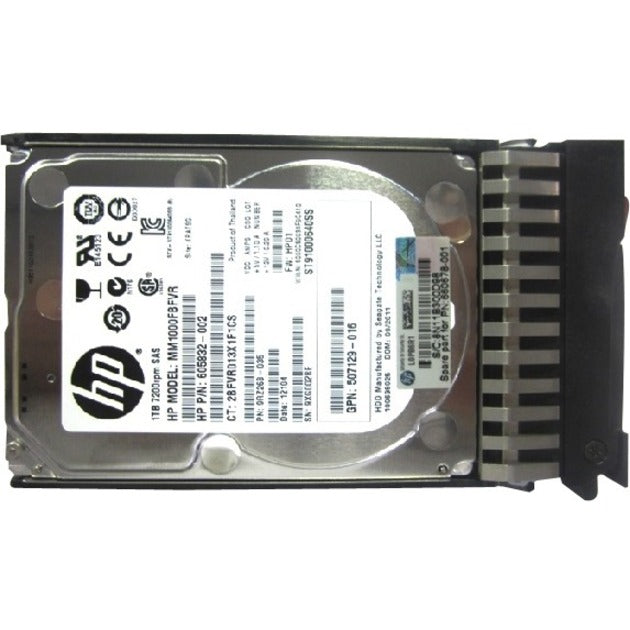 HPE MM1000FBFVR 1 TB Hard Drive - 2.5" Internal - SAS (6Gb/s SAS)