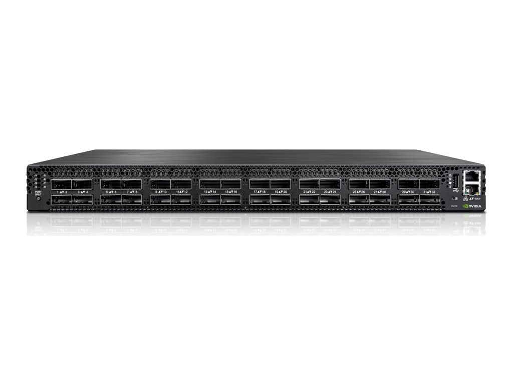 HPE SN4700M 400GbE 32QSFP-DD Switch - M-Series - switch - L3 - managed - 32 x 40/100/200/400 Gigabit Ethernet QSFP-DD - back S2T81A