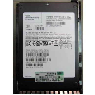 HPE Sourcing 960 GB Solid State Drive - 2.5 Internal - SAS - Read Intensive" P08608-001
