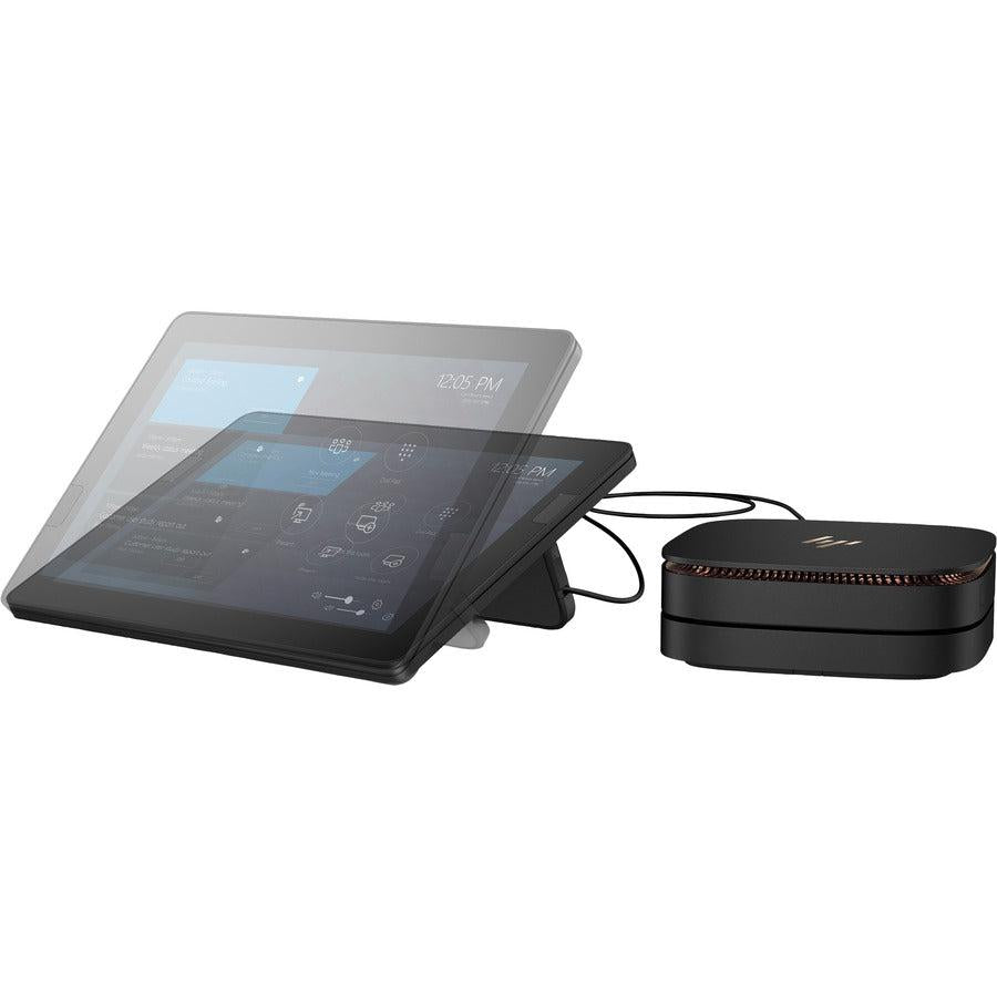 HPE Sourcing Elite Slice G2 Desktop Computer - Intel Core i5 7th Gen i5-7500T Quad-core (4 Core) 2.70 GHz - 8 GB RAM DDR4 SDRAM - 128 GB M.2 PCI Express NVMe SSD - Ultra Small - Sparkle Black