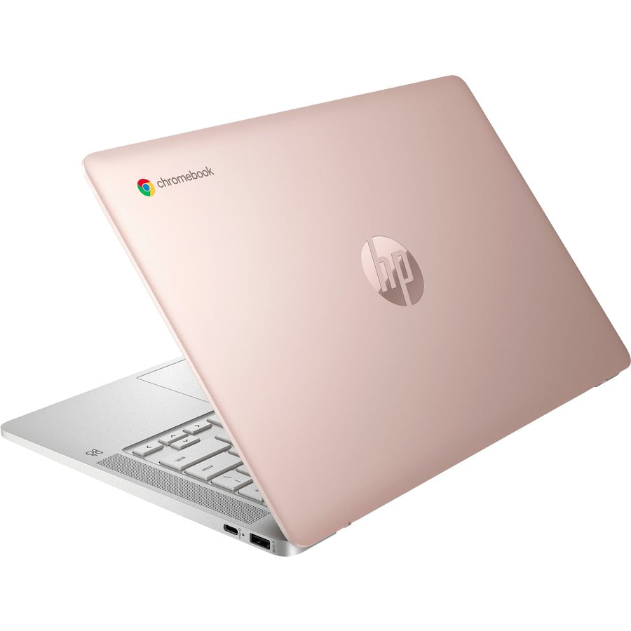 HPI SOURCING - CERTIFIED PRE-OWNED Chromebook 14a-na0018ds 14" Touchscreen Chromebook - HD - 1366 x 768 - Intel Celeron N4120 Tetradeca-core (14 Core) - 4 GB Total RAM - 4 GB On-board Memory - 128 GB Flash Memory - Pale Rose Gold - Refurbished