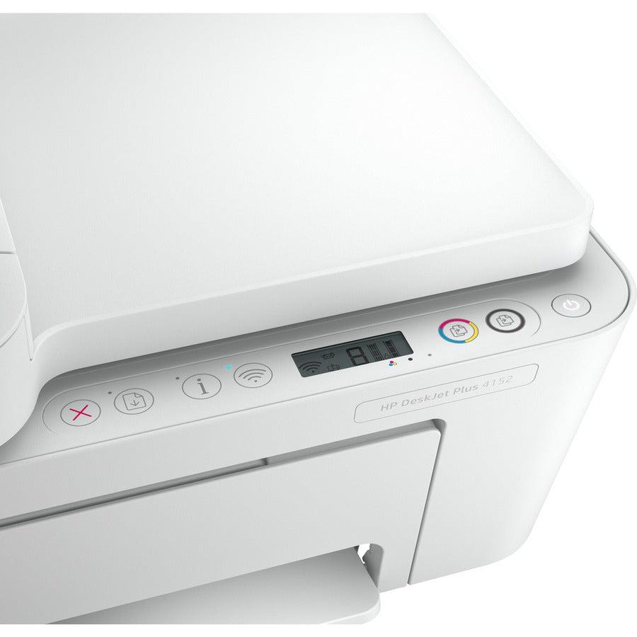 HPI SOURCING - CERTIFIED PRE-OWNED DeskJet Plus 4152 Wireless Inkjet Multifunction Printer - Refurbished - Color