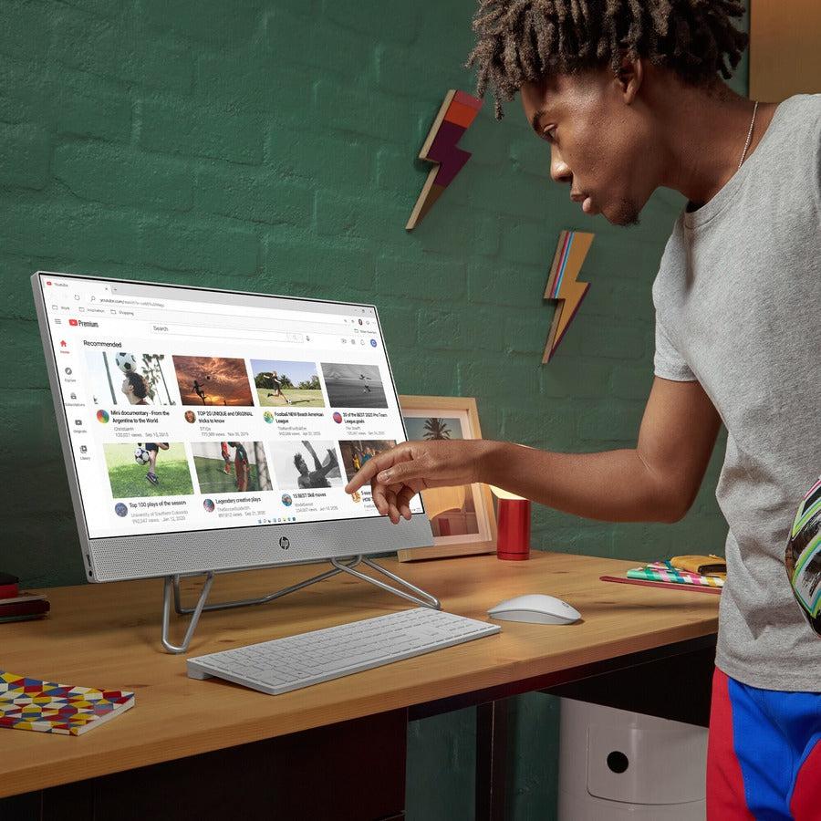 HPI SOURCING - NEW 24-cb1000a 24-cb1257c All-in-One Computer - AMD Ryzen 7 5825U Octa-core (8 Core) - 12 GB RAM DDR4 SDRAM - 1 TB HDD - 256 GB M.2 PCI Express NVMe SSD - 23.8 Full HD 1920 x 1080 Touchscreen Display - Desktop - Starry White" 1J9C0AA#ABA