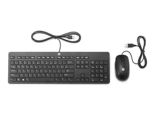 HPI SOURCING - NEW Business Slim Keyboard and Mouse - USB Cable Keyboard - USB Cable Mouse