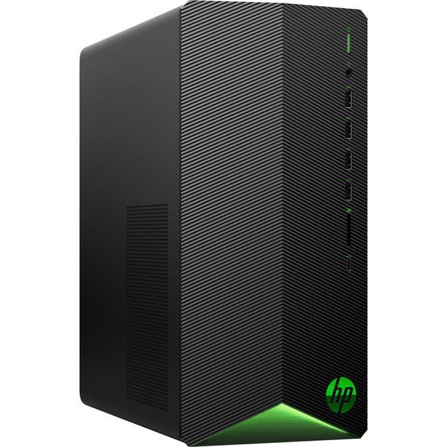 HPI SOURCING - NEW Pavilion Gaming TG01-2000a TG01-2130 Gaming Desktop Computer - AMD Ryzen 5 5600G Hexa-core (6 Core) 3.90 GHz - 8 GB RAM DDR4 SDRAM - 512 GB M.2 PCI Express NVMe SSD - Tower - Shadow Black, Acid Green 328S6AA#ABA