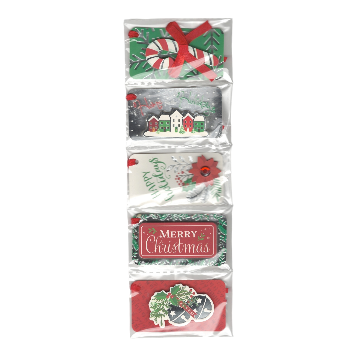 Handmade Gift Tags 5 Count - Traditional