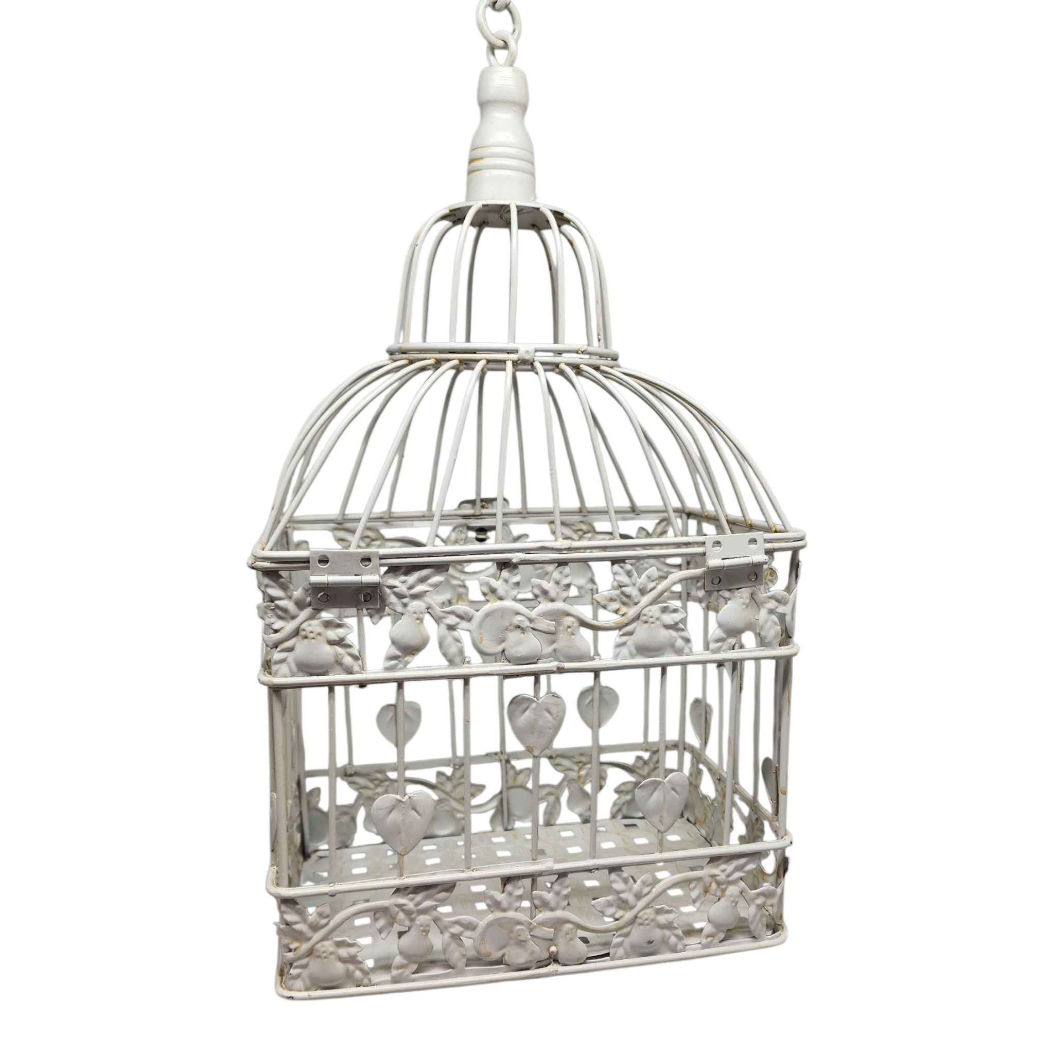 Hanging Metal Birdcage with Fliptop Lid