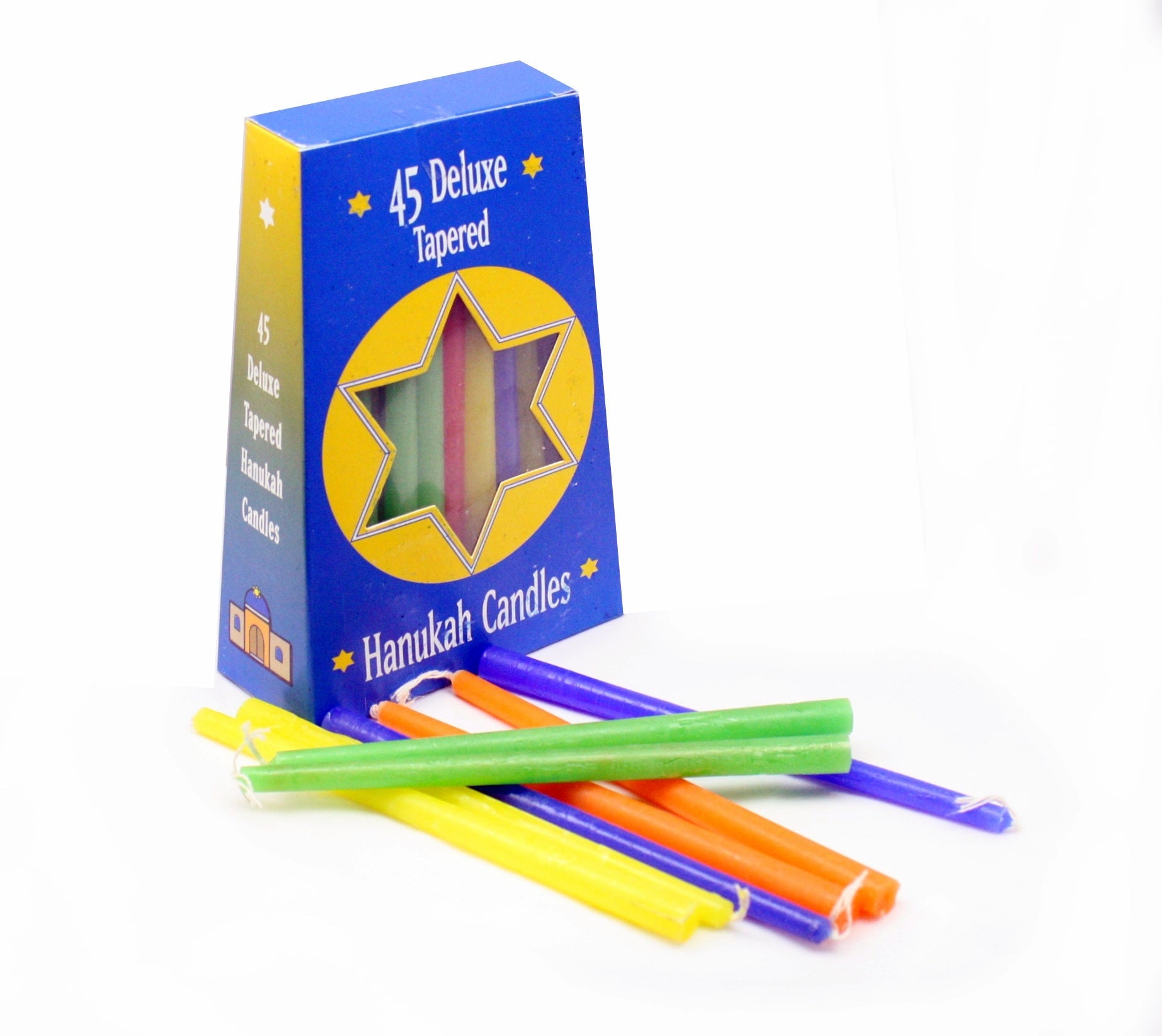Hanukah Candles Assorted Rainbow