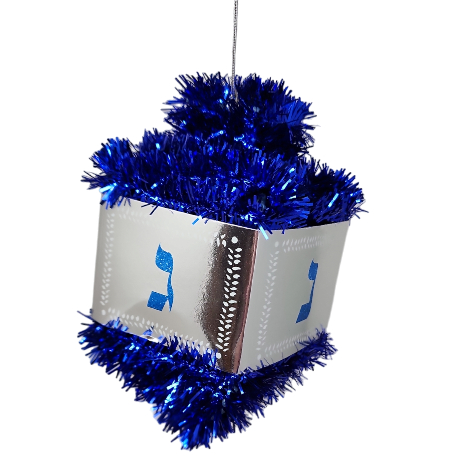 Hanukkah Tinsel Dreidel