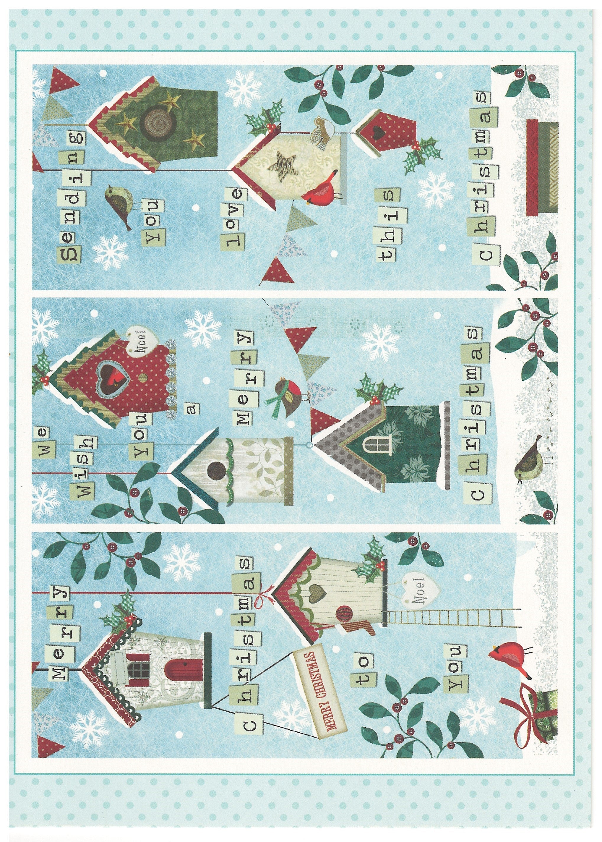 Happily Home Boxed Cards - Set of 18 - Birdhouses