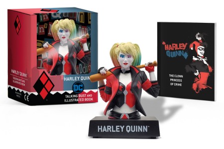 Harley Quinn Talking Figure and Illustrated Book Mini Kit