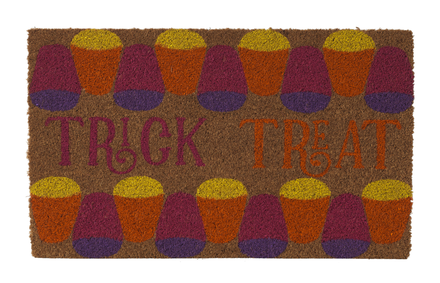 Harvest Coir Doormat - Candy Corn