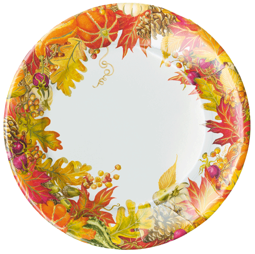 Harvest Garland Dinner Plates