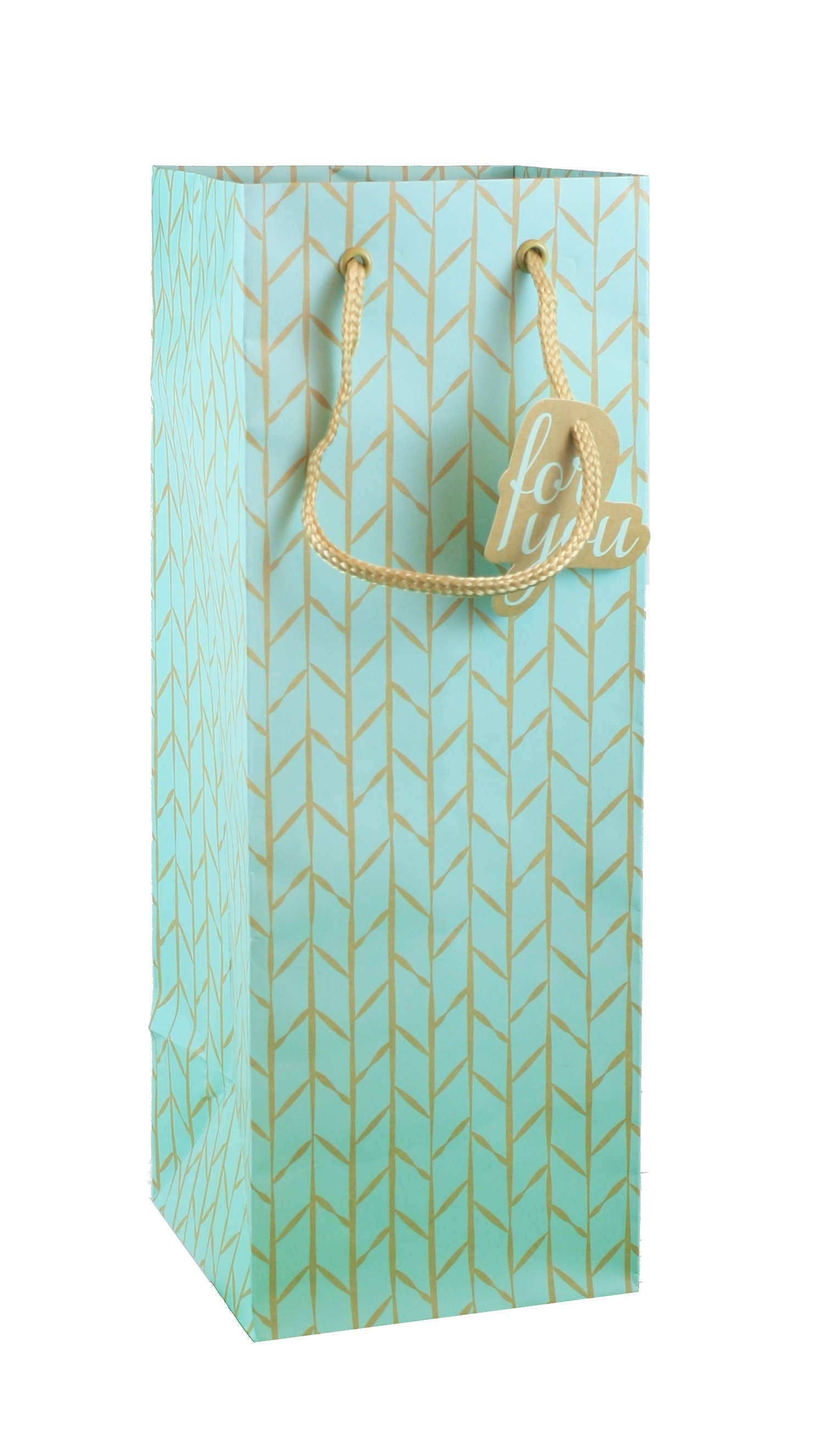 Heavyweight Bottle Gift Bag - Sage Fern