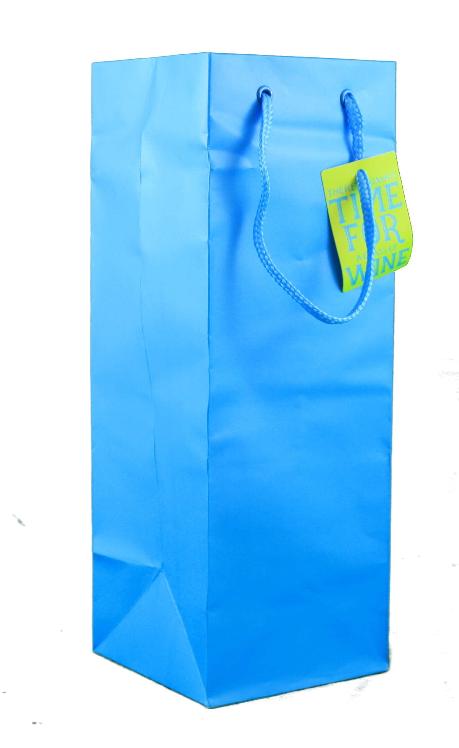Heavyweight Bottle Gift Bag - Solid Aqua