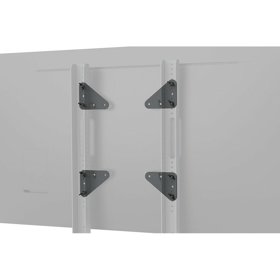 Heckler Av - Mounting Component (4 Vesa Adapters) - For Lcd Display - Steel - Black Gray - Cart Mountable, Stand Mountable