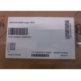 Hewlett Packard Enterprise Replacement Parts Business Secondary Riser and Cage x16 Low Profile (LP)