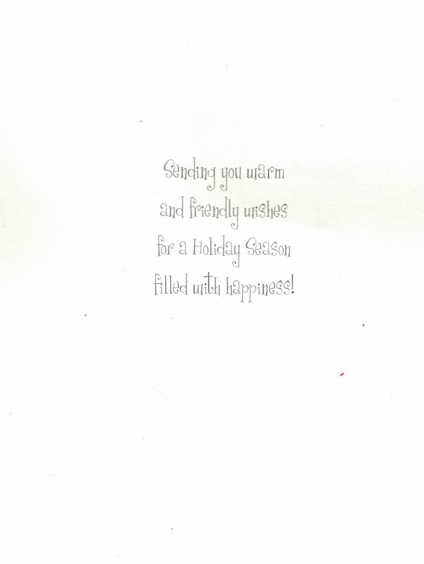 Holiday Greetings Wreath Handmade Boxed Christmas Card