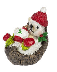 Holiday Hedgehog Charm With Ornament