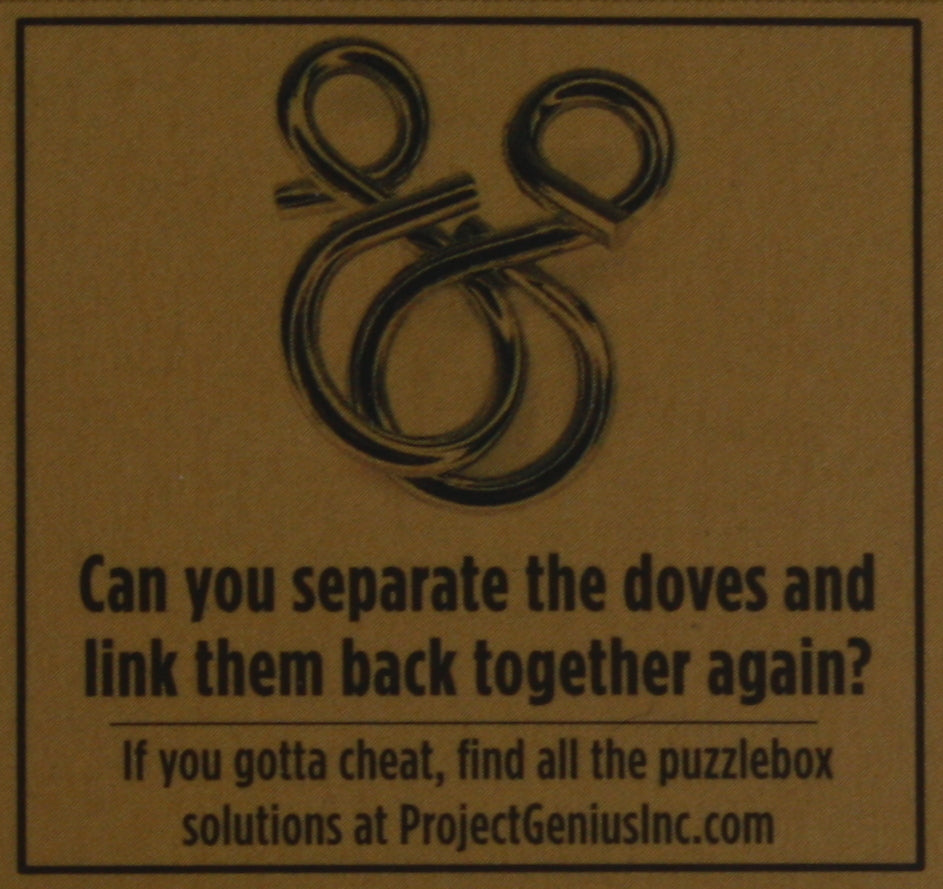 Holiday Puzzlebox Brainteaser - 2 Turtle Doves