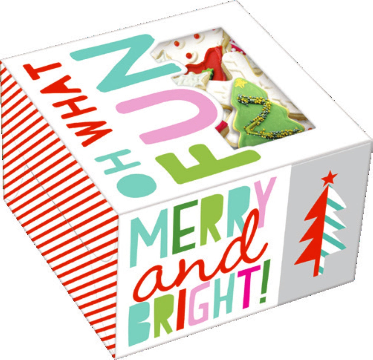 Holiday Square Treat Box 2 Pack - Dark Green