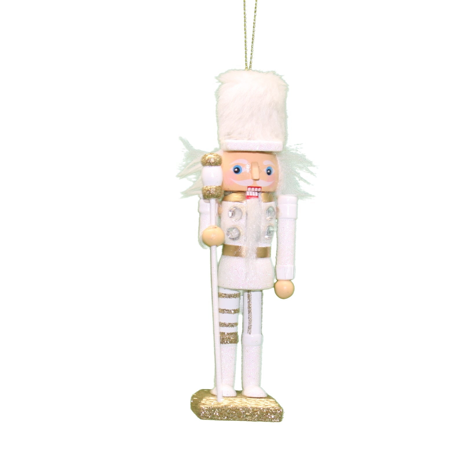 Hollywood 6 inch Wooden Nutcracker - White
