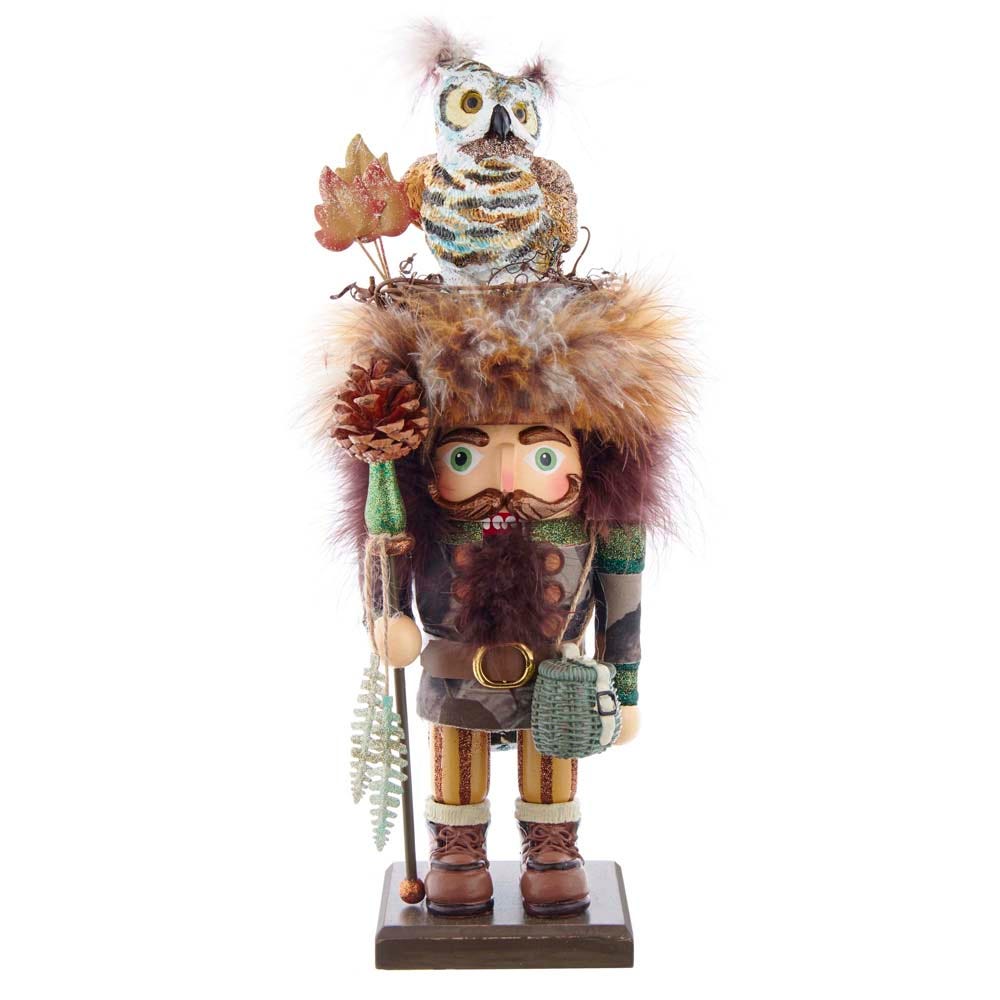 Hollywood Nutcrackers Woodsman With Owl Hat Nutcracker