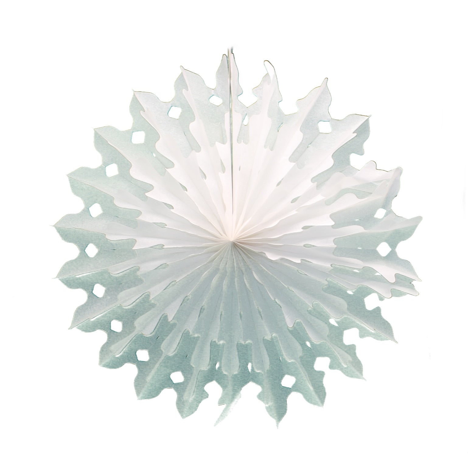 Honeycomb Snowflake Party Decoration - White - 18 inches