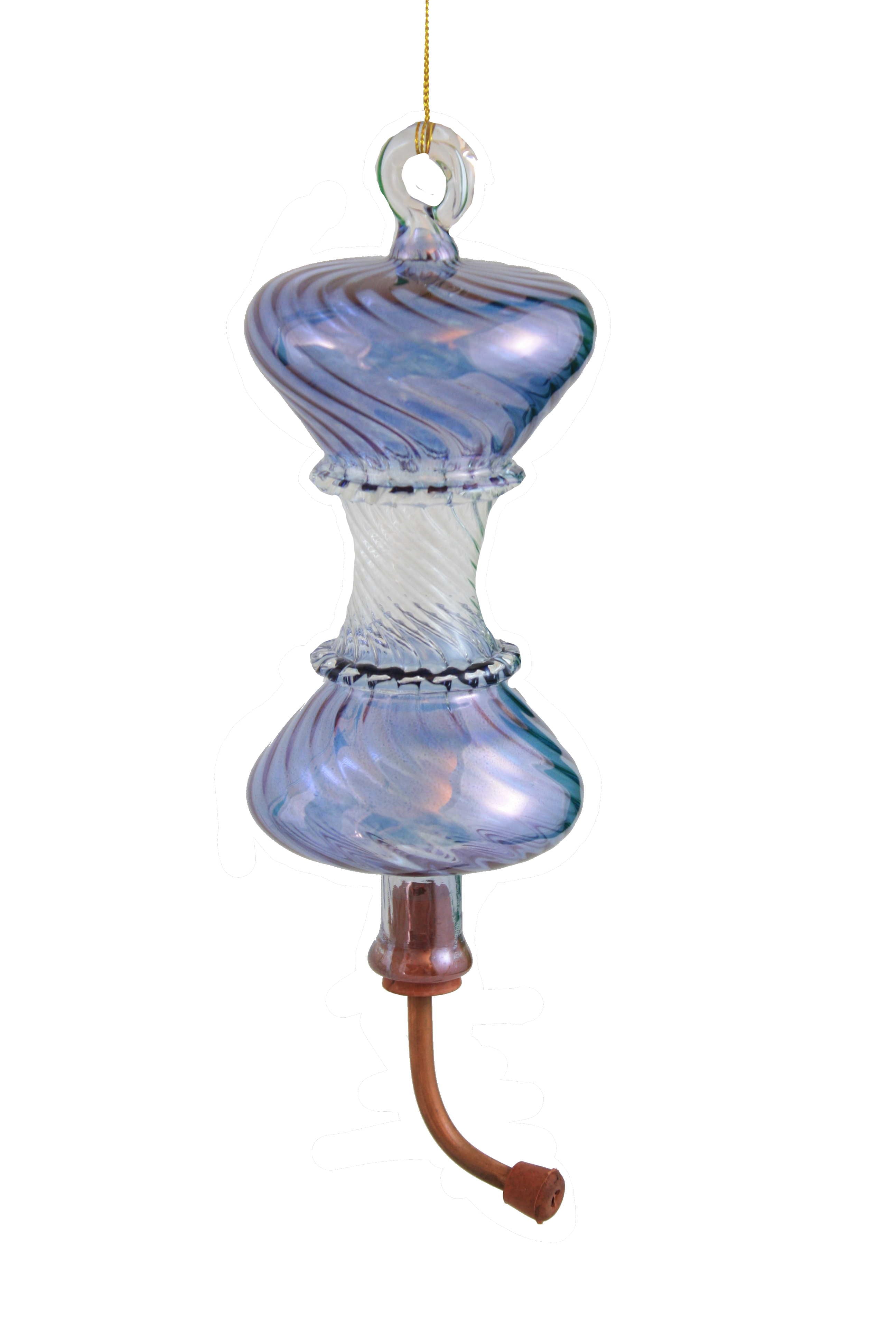 Hummingbird Feeder - Swirl - Blue