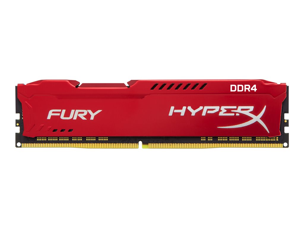 HyperX FURY - DDR4 - module - 16 GB - DIMM 288-pin - 3200 MHz / PC4-25600 - CL18 - 1.2 V - unbuffered - non-ECC - red