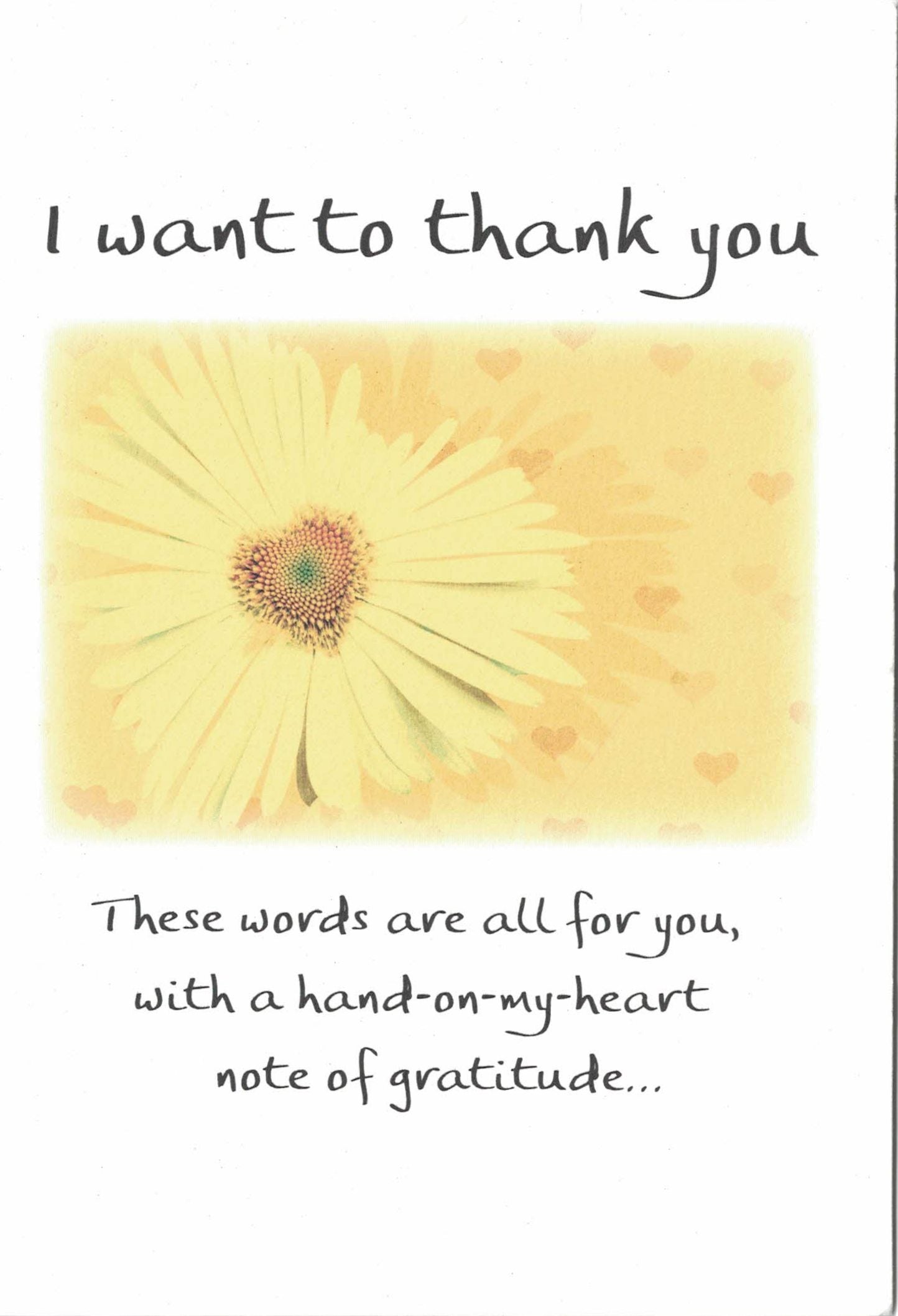 I Want to Thank You - Greeting Card