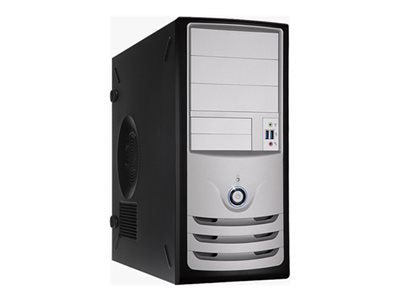 IN WIN C-Series C589 - Mid tower - ATX (ATX12V/ PS/2) - black/silver - USB/Audio C589.CQ450TB3