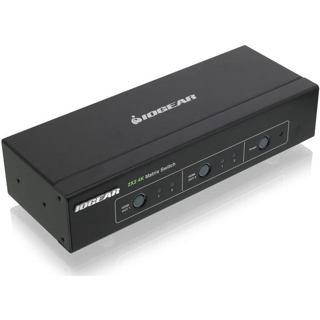 IOGEAR 2x2 HDMI Matrix Switch with 4K and RS-232 (TAA) GHMS8422