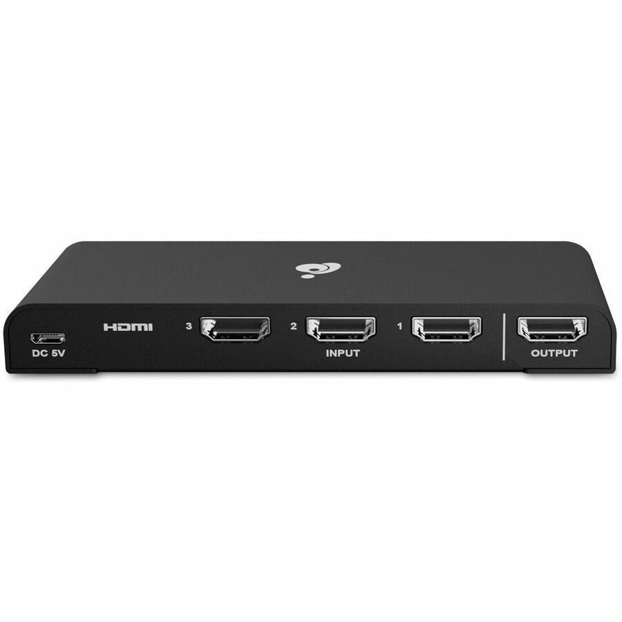 IOGEAR 3-Port True 4K UltraHD HDMI Switch - 4096 x 2160 - 4K - 3 - Display, Projector - 1