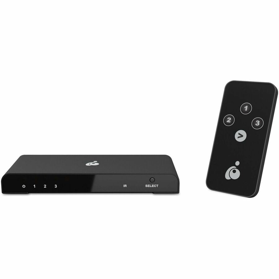 IOGEAR 3-Port True 4K UltraHD HDMI Switch - 4096 x 2160 - 4K - 3 - Display, Projector - 1