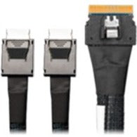 Icy Dock SlimSAS 8i SFF-8654 to 2x OCuLink 4i SFF-8611 Cable - 0.5M MB206L-B