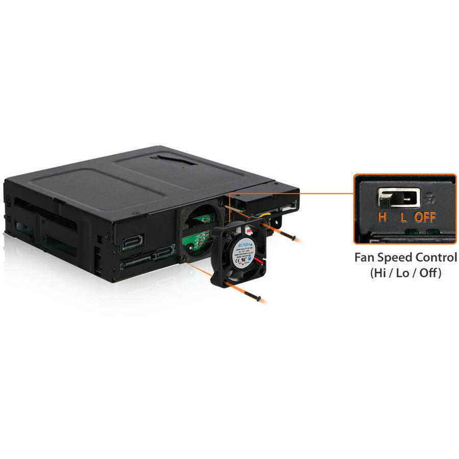 Icy Dock Tougharmor Mb604Spo-B 4X 2.5 Inch Sas & Sata Ssd/Hdd & (Ultra) Slim Odd Backplane Cage