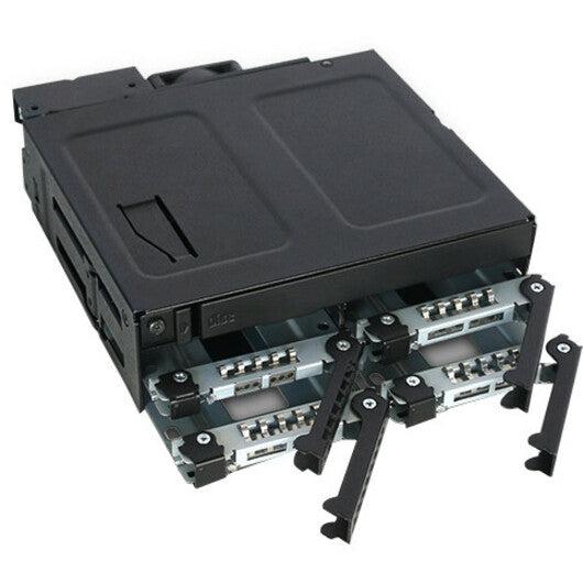 Icy Dock Tougharmor Mb604Spo-B 4X 2.5 Inch Sas & Sata Ssd/Hdd & (Ultra) Slim Odd Backplane Cage