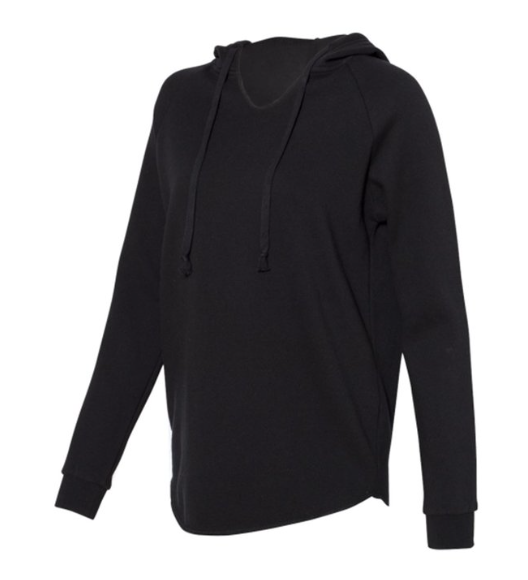 Independent Trading Co. Women's Lightweight California Wave Wash Hooded Sweatshirt – Laid-Back Style, Softly Washed for Ultimate Comfort