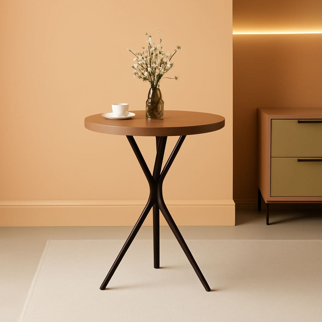 Industrial Grade Round Bar Tabletop 36.2 Inches Tall