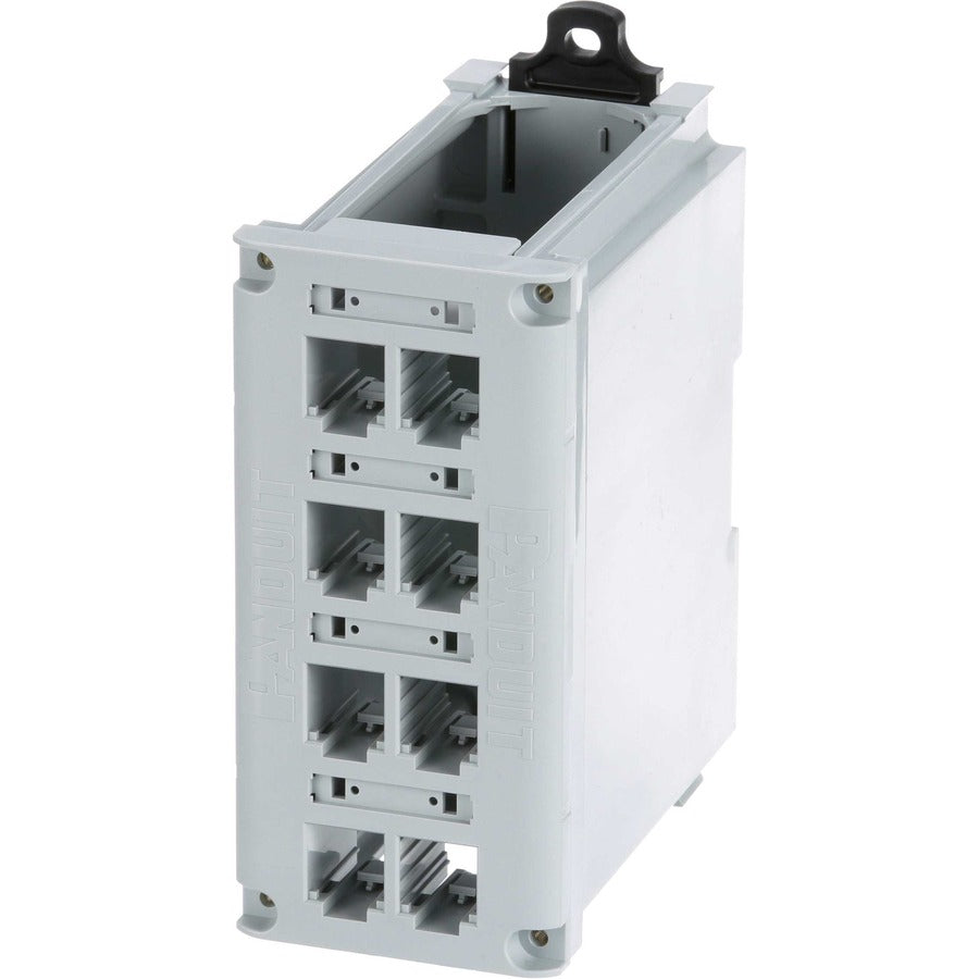 IndustrialNet Mini-Com 8-port DIN Rail Shielded Patch Panel CDPP8RG-S
