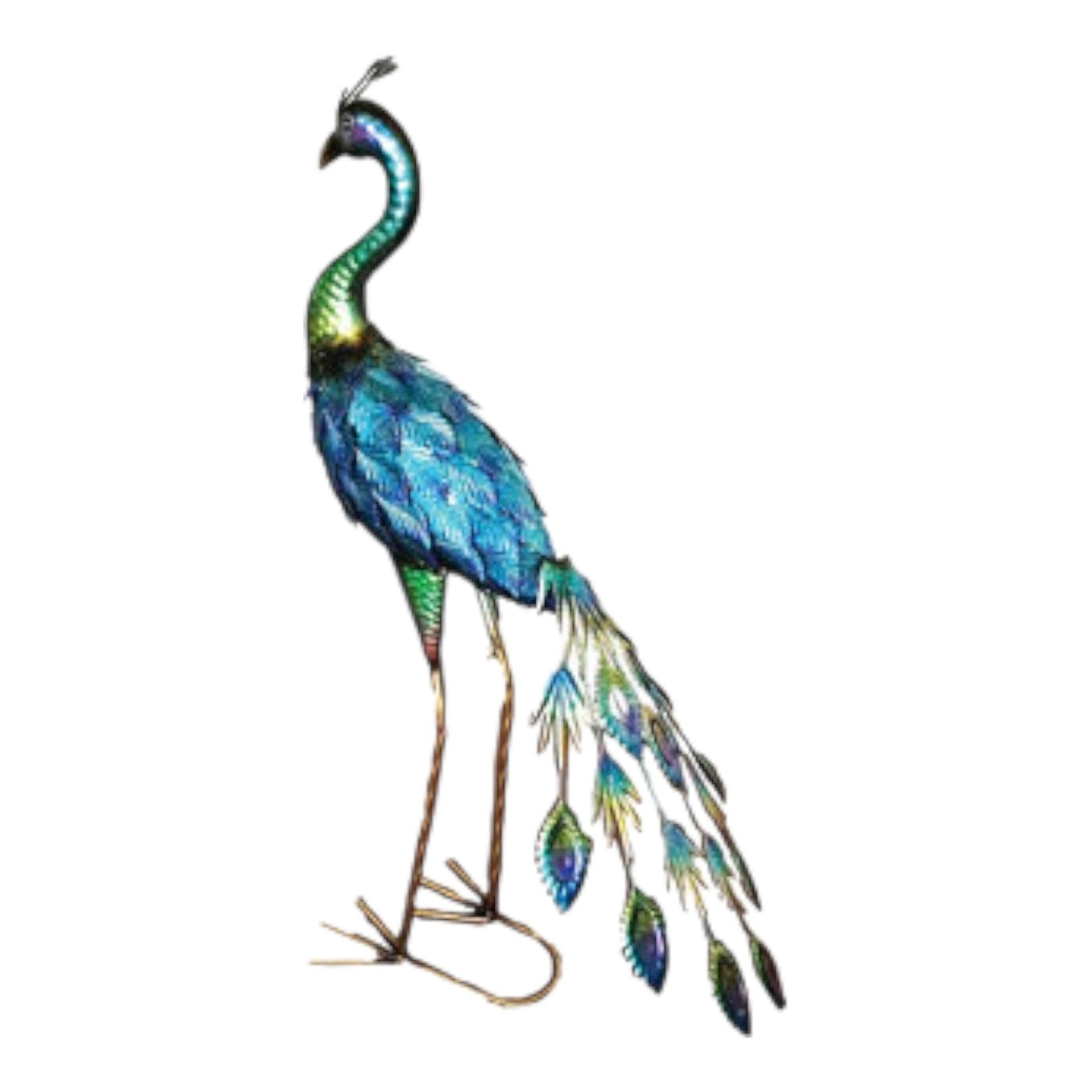 Iron Peacock Figurine