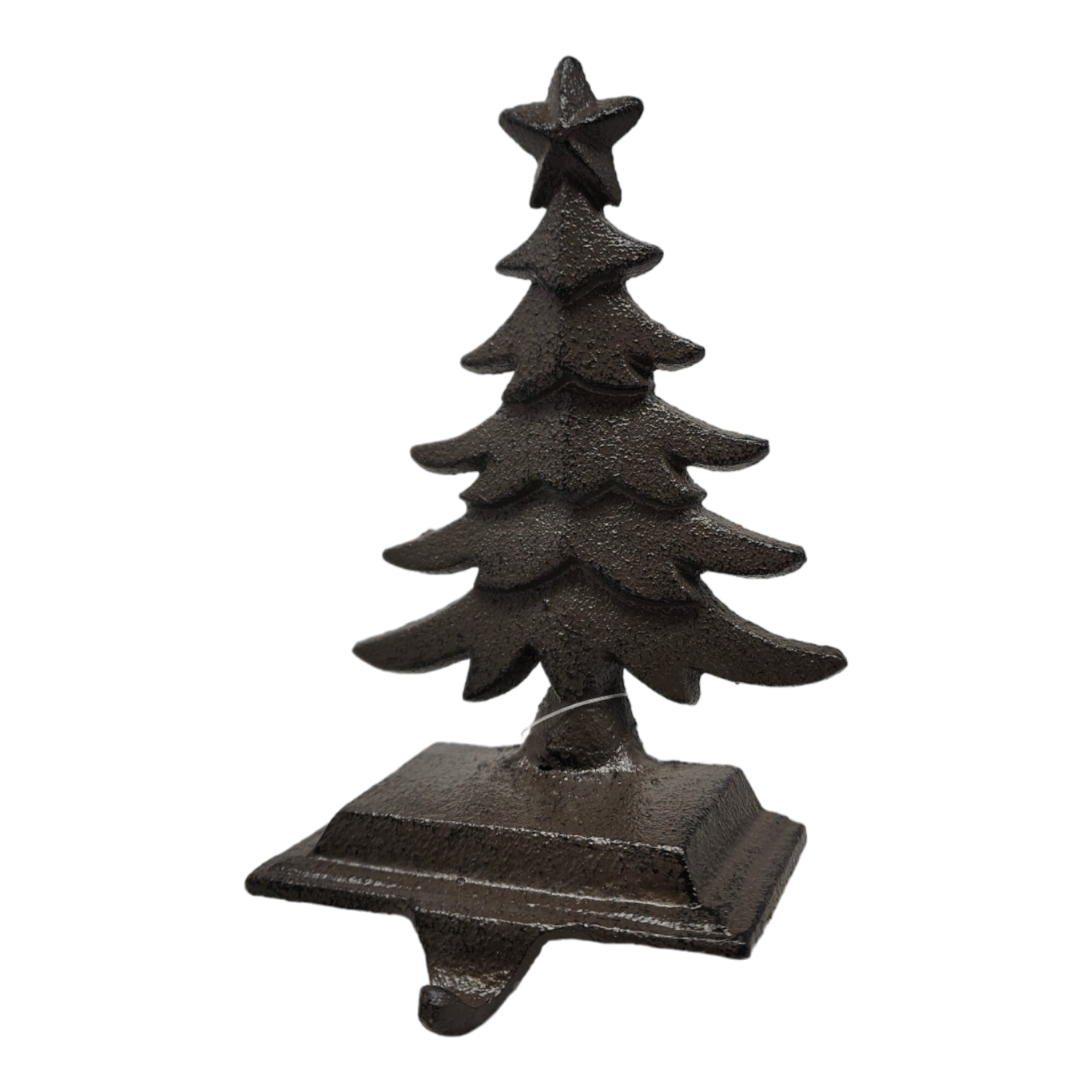 Iron Rustic Tree Stocking Holder - Brown