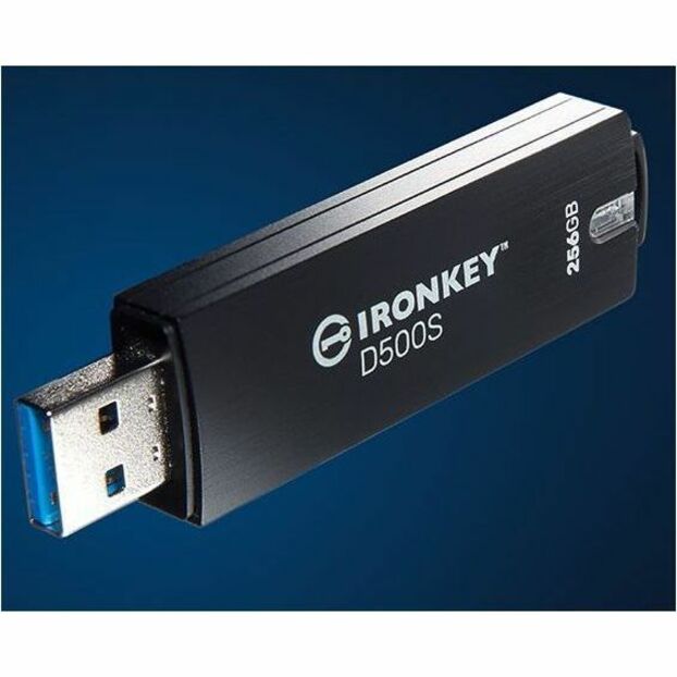 IronKey D500S 256GB USB 3.2 (Gen 1) Type A Flash Drive - 256 GB - USB 3.2 (Gen 1) Type A