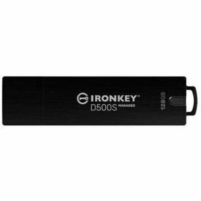 IronKey D500SM 128GB USB 3.2 (Gen 1) Type A Flash Drive - 128 GB - USB 3.2 (Gen 1) Type A