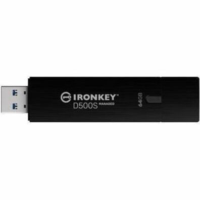 IronKey D500SM 64GB USB 3.2 (Gen 1) Type A Flash Drive - 64 GB - USB 3.2 (Gen 1) Type A -