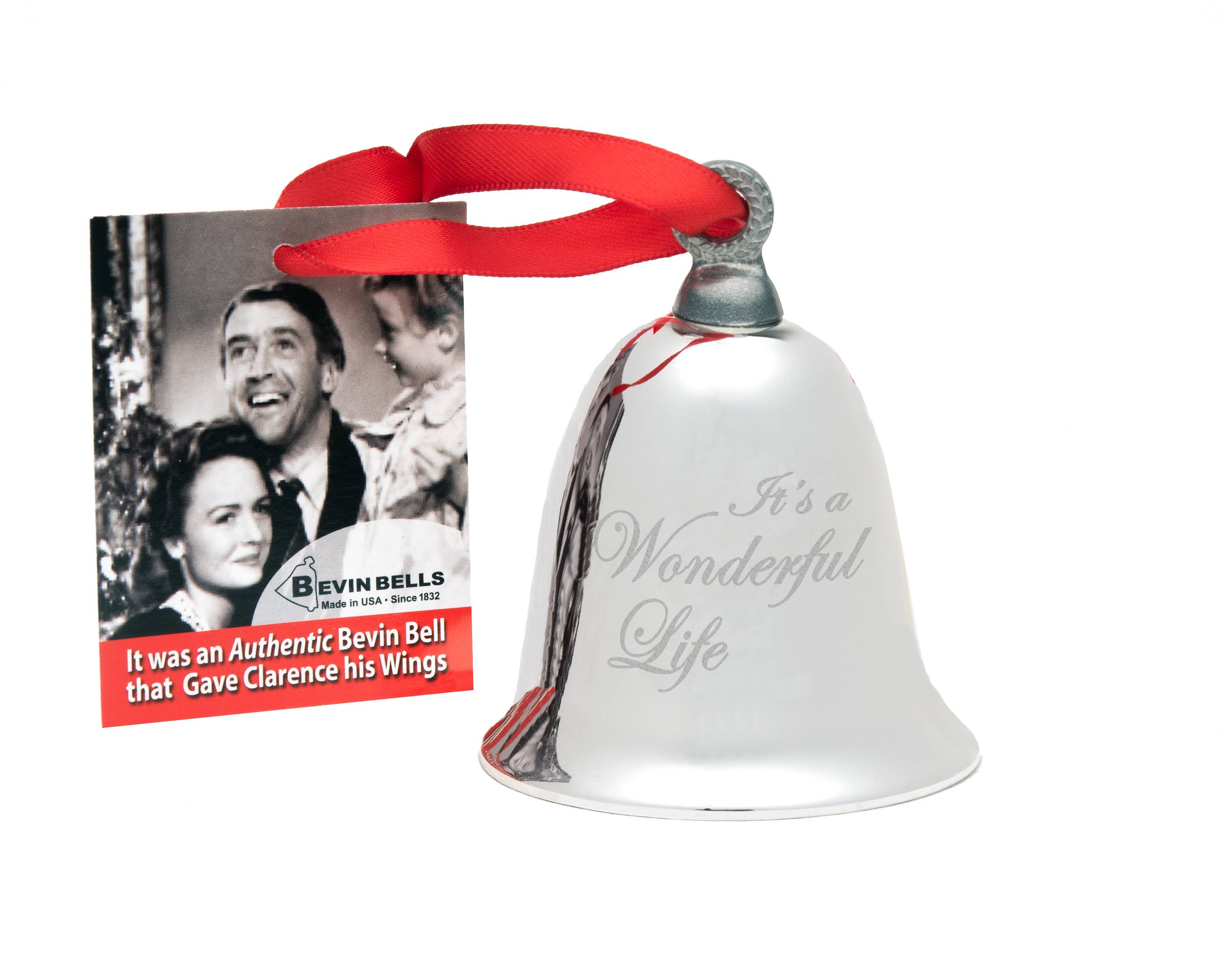 It's a Wonderful Life Keepsake Bell With Velvet Bag