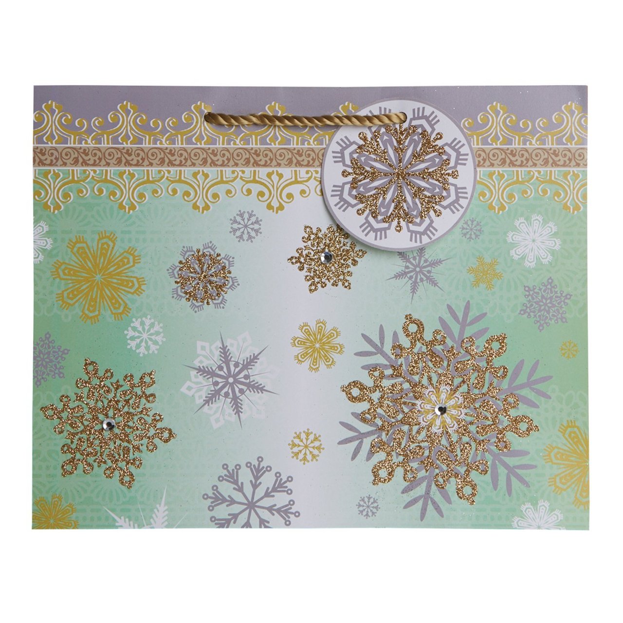 JR Large Tote Giftbag - Elegant Winter