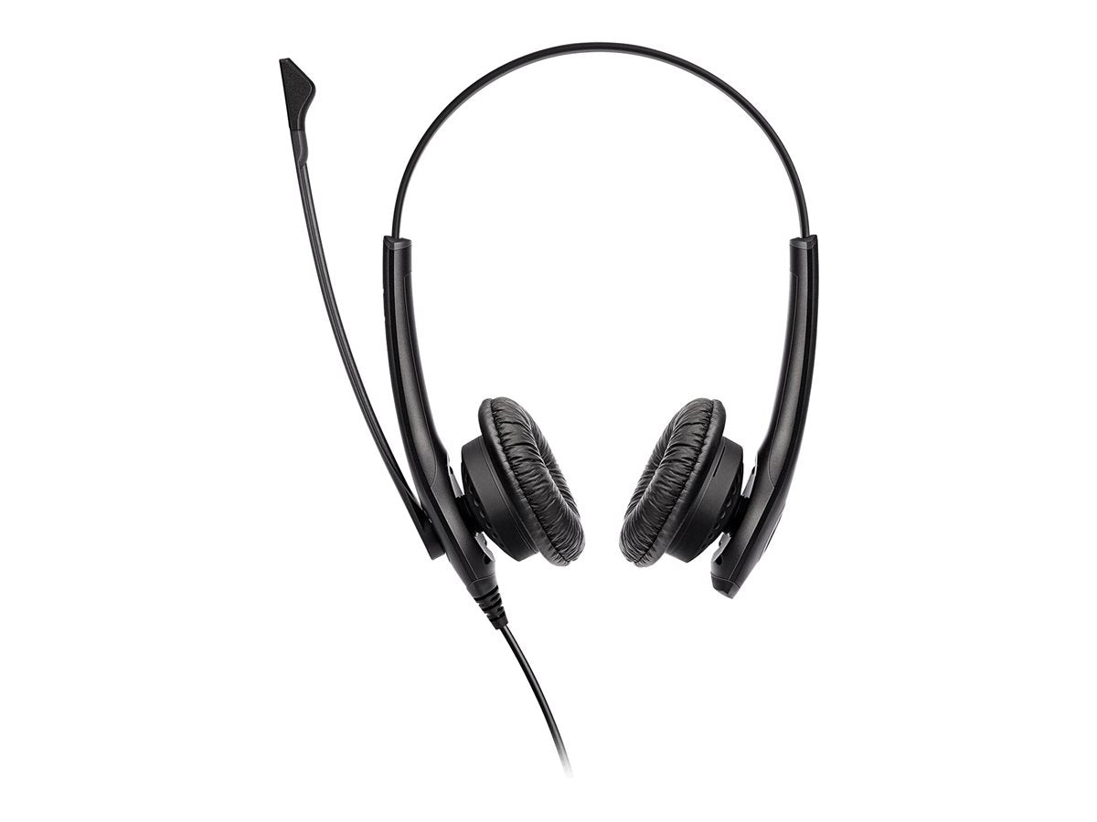 Jabra BIZ 1100 USB Duo - Headset - on-ear - wired - USB - black - academic - Certified for Microsoft Teams, Zoom Certified 1159-0159-EDU